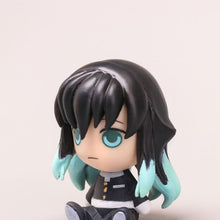 Load image into Gallery viewer, 6Pcs Demon Slayer Figure Kamado Tanjirou Kamado Nezuko Figure Sitting Cute Chibi Toys