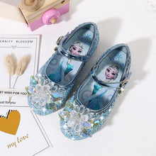 Load image into Gallery viewer, Kids Disney Frozen Costume Princess Elsa Anna Cosplay Crystal Shoes