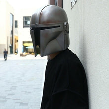 Load image into Gallery viewer, Star Wars Hasbro Galaxy's Outer Edge Trading Post The Mandalorian Battle-Worn Mask Gray
