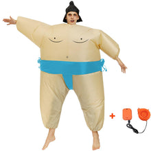 Load image into Gallery viewer, Inflatable Sumo Cosplay Costume Blow Up Suit Halloween Christmas Party For Adults and Kids