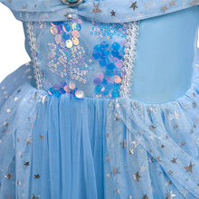 Load image into Gallery viewer, Costume Princess Elsa Cosplay Dress For Girls Birthday Party Dress With Accessories