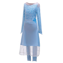 Load image into Gallery viewer, Kids Frozen Costume Princess Elsa Cosplay Birthday or Party Dress With Accessories