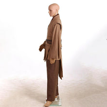 Load image into Gallery viewer, Star Wars Costume Kenobi Jedi TUNIC Cosplay Costume Brown Shirt 