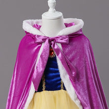 Load image into Gallery viewer, Kids Frozen Snow White Beauty and the Beast Costume Princess Elsa Anna Belle Cosplay Capes Robe