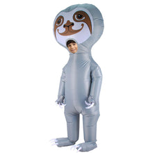 Load image into Gallery viewer, Inflatable Sloth Flash Cosplay Costume Blow Up Suit Helloween Christmas Party For Adults and Kids