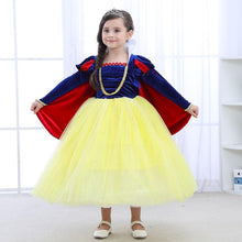 Load image into Gallery viewer, High Quality Princess Costume Snow White Dress With Accessories For Girls Party