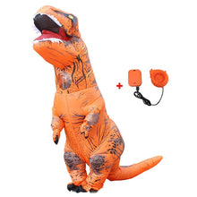 Load image into Gallery viewer, T Rex Costume Inflatable Dinosaur Cosplay Suit Halloween Dino Costume For Adults and Kids