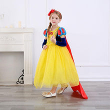 Load image into Gallery viewer, Kid's Snow White Costume Princess Costumes Puff Sleeve Dress With Accessories