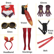 Load image into Gallery viewer, Genshin Impact Costume Ordo Favonius Amber Cosplay Full Set For Women